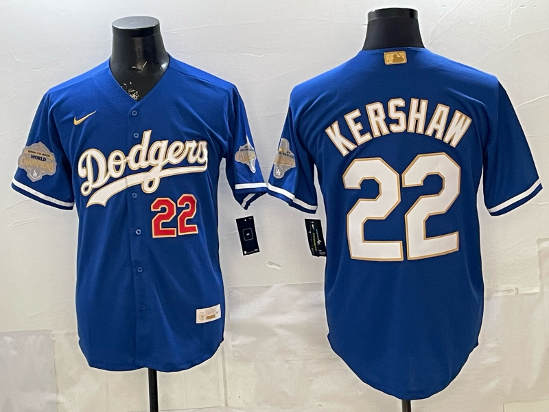 Men Los Angeles Dodgers #22 Kershaw blue Game 2026 Nike MLB Jersey 410003